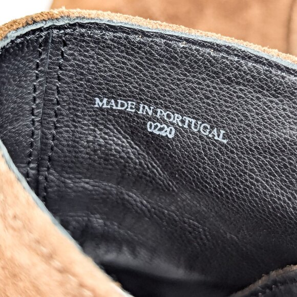 AllSaints Women Lior Brown Suede Buckle Strap Zip Western Boots sz 8US EUR 38 - Picture 8 of 8